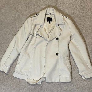 Banana Republic Short Trench Coat with Belt. - Off white color - XS